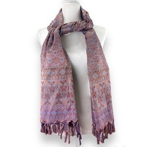 VTG Indian Soft silk Long Wrap or Shawl double sided scarf